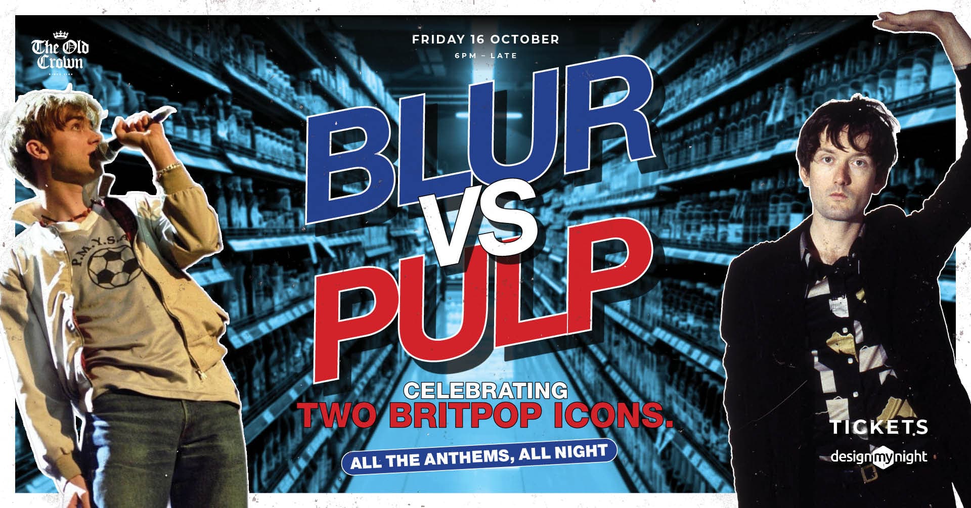 Blur vs Pulp event at The Old Crown