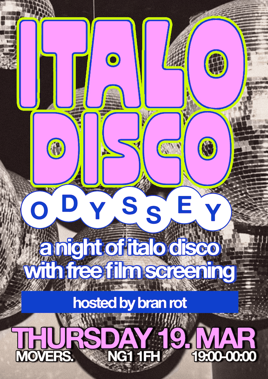 Italo Disco with Bran Rot [+ free film screening] at Movers