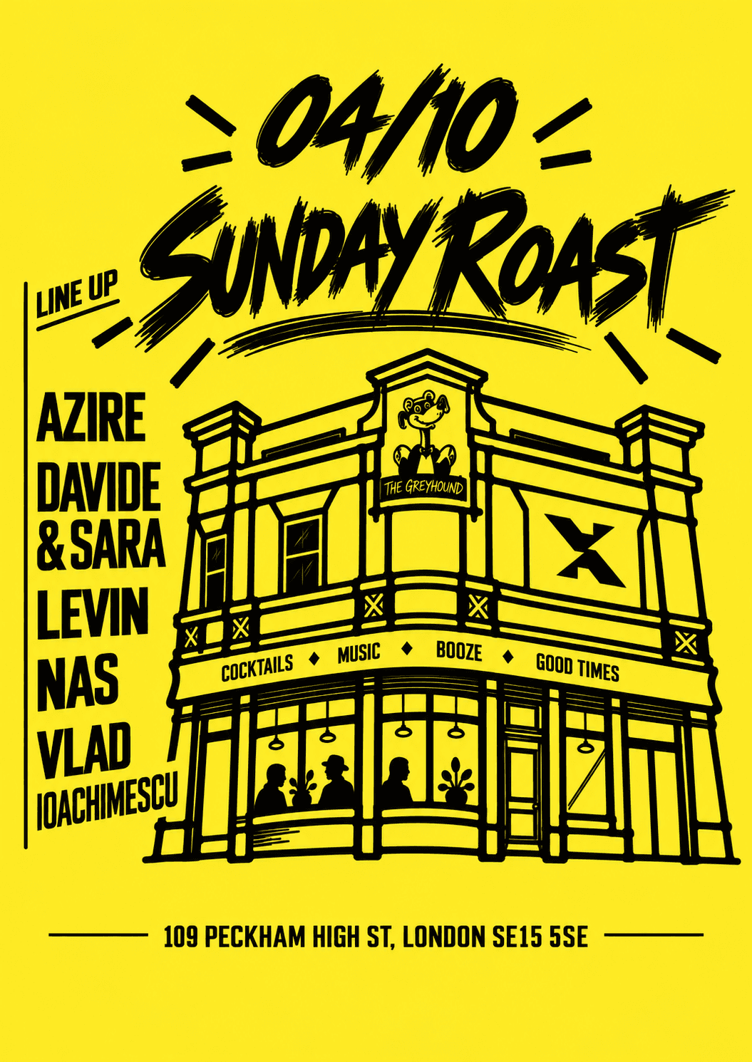 EXTENDED IN THE PUB  PRESENT (SUNDAY ROAST) at The Greyhound