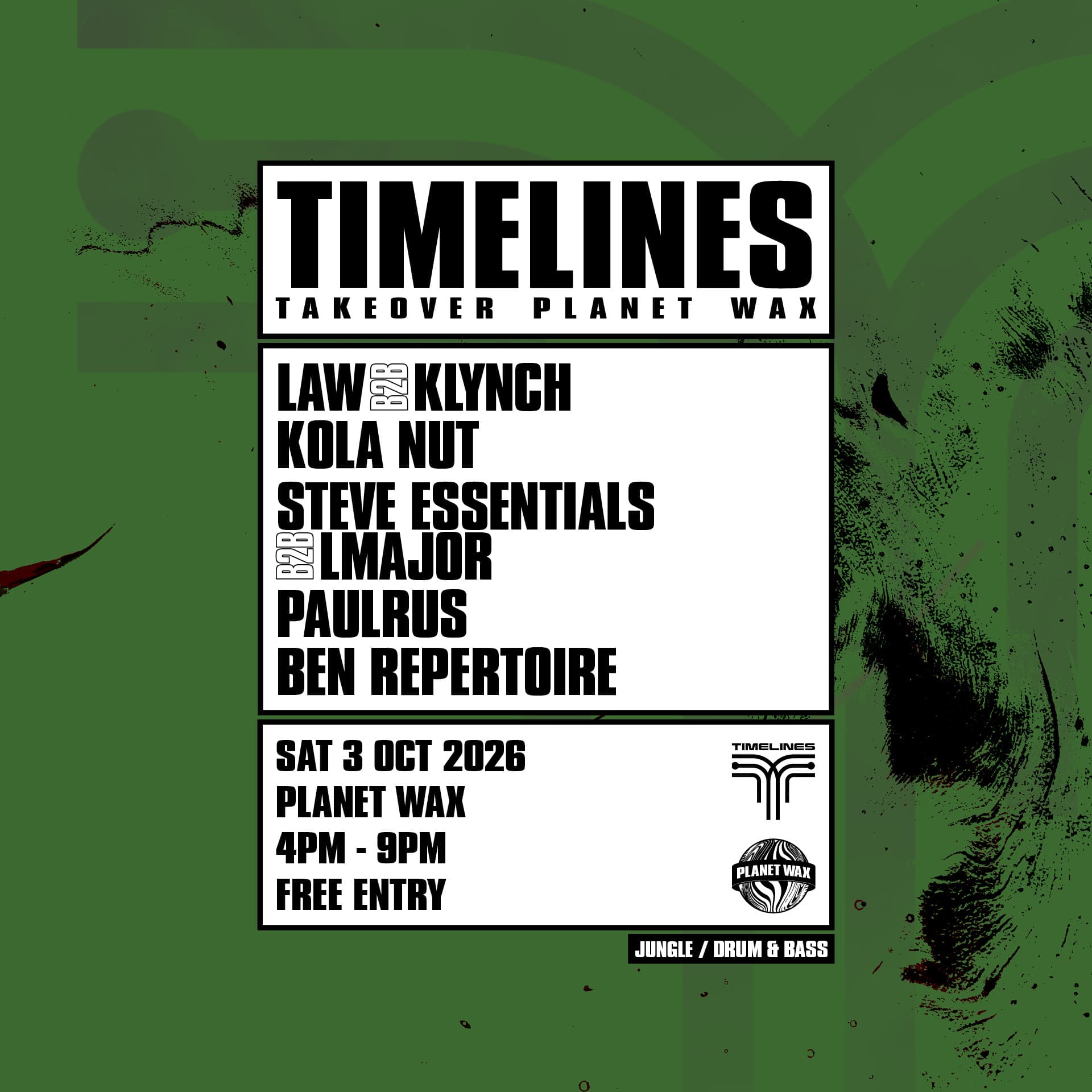 TIMELINES at Planet Wax