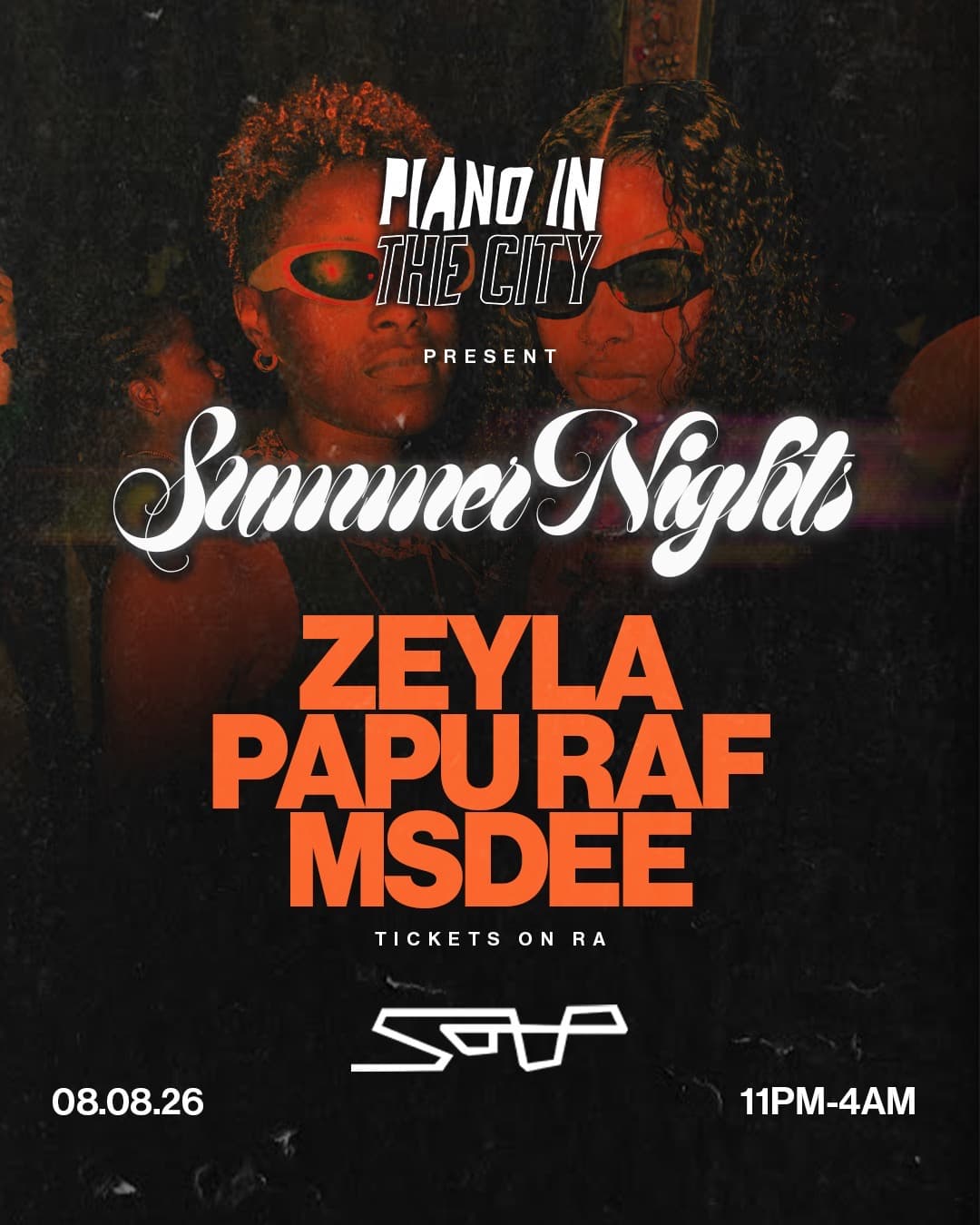 Piano In The City: Summer Nights W/ Papu Raf, Zeyla, Ms Dee