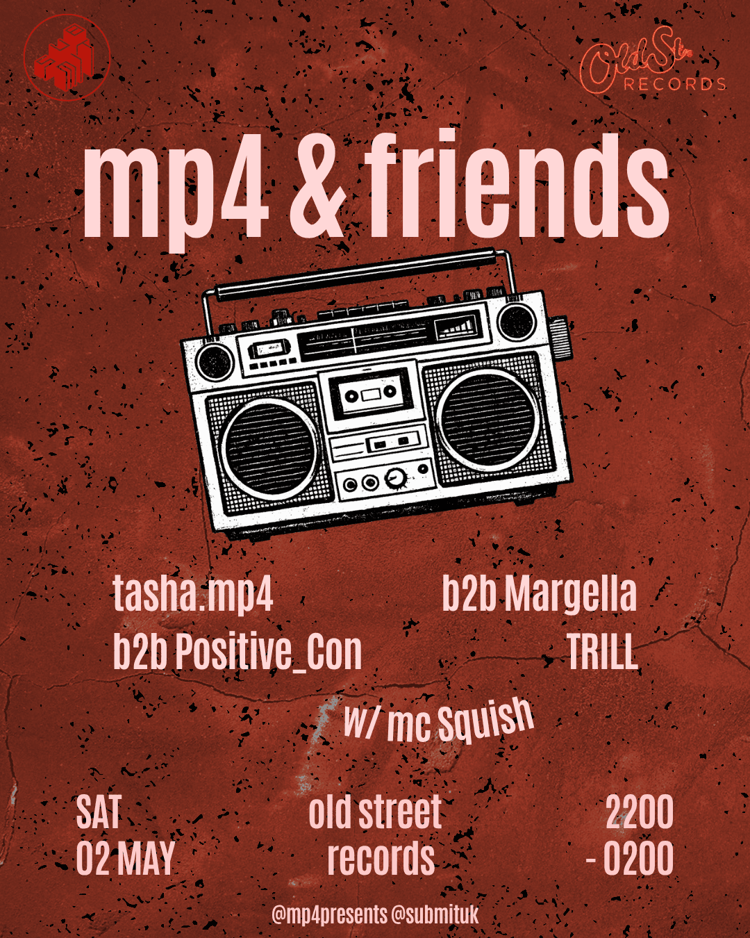mp4 and friends X Submit: Basement Takeover (UKG, Grime, House) at Old Street Records
