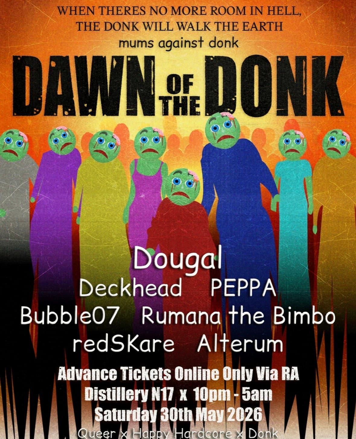 Mums Against Donk: Dawn of the Donk at The Distillery N17