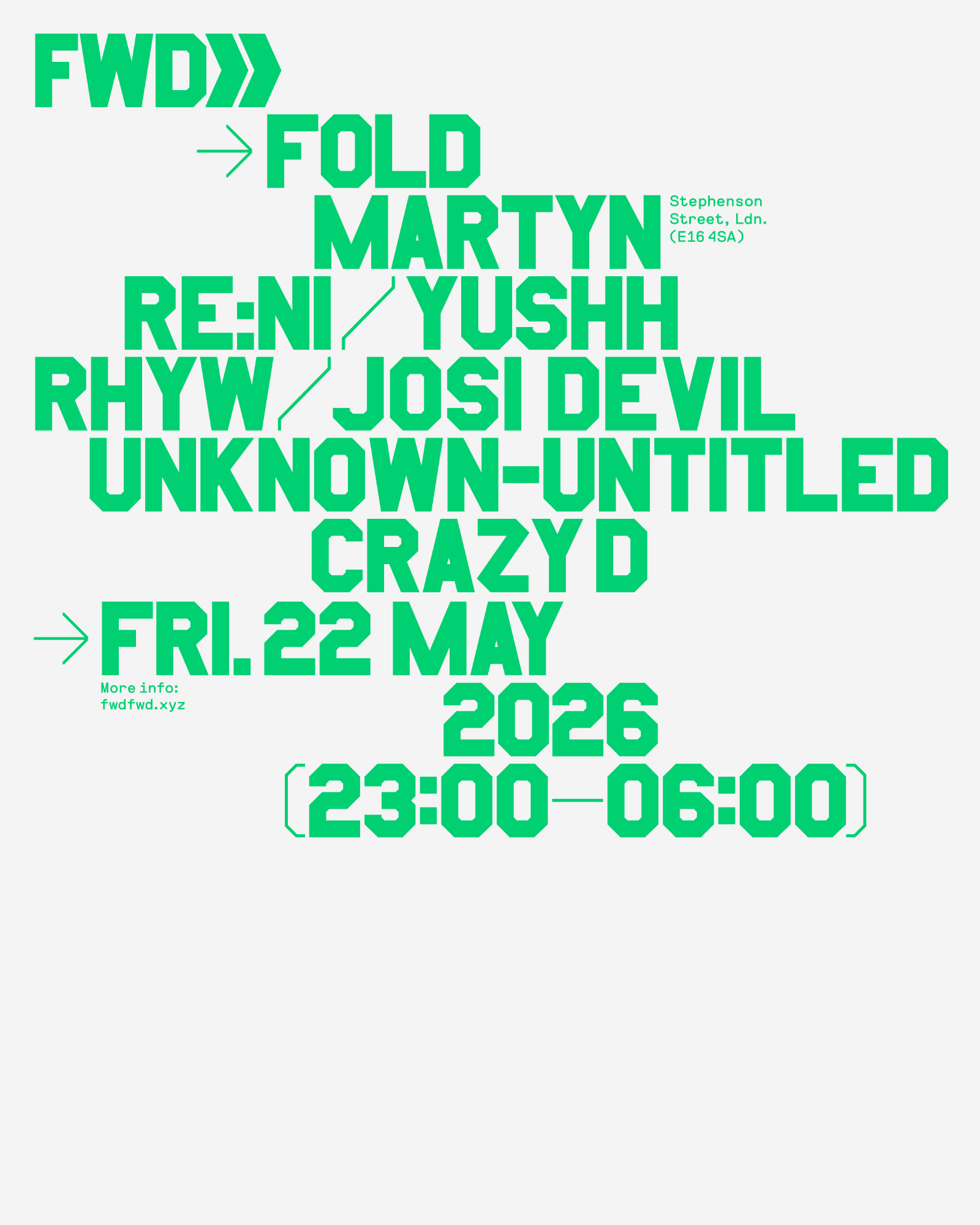 FWD>> at FOLD