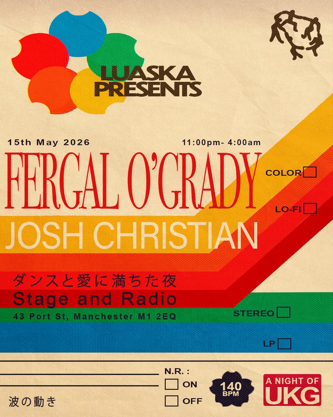 LUASKA PRESENTS: Fergal O'Grady and Josh Christian at Stage And Radio