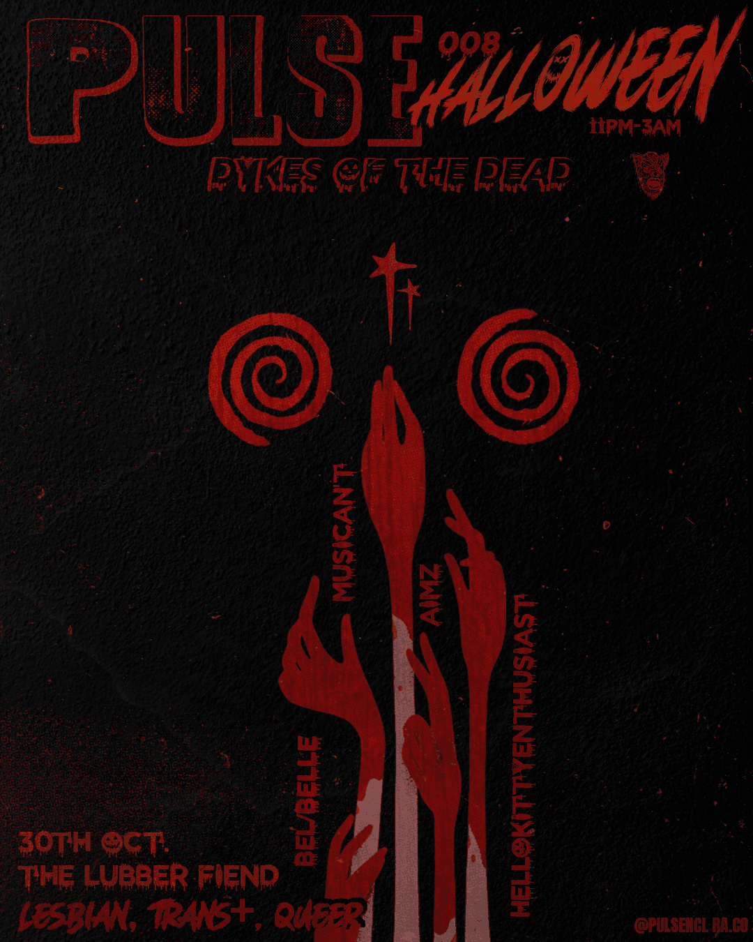 PULSE 008 // DYKES OF THE DEAD at The Lubber Fiend