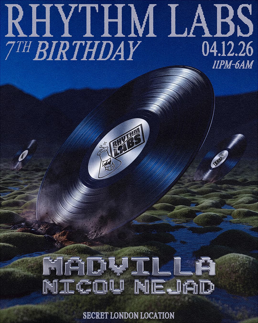 Rhythm Labs 7th Birthday W/ MADVILLA - Secret North London Location