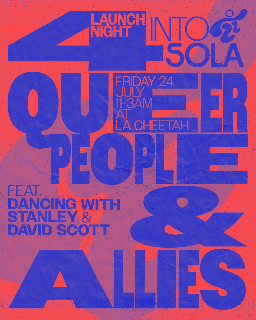 INTO SOLA launch night: DANCING WITH STANLEY & David Scott
