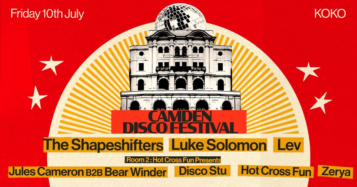 Camden Disco Festival: The Shapeshifters, Luke Solomon, LEV at KOKO