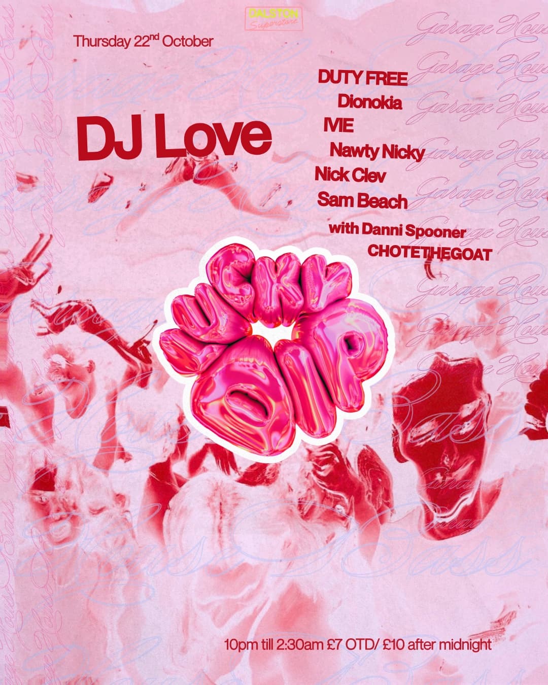 Upcoming event poster at Dalston Superstore