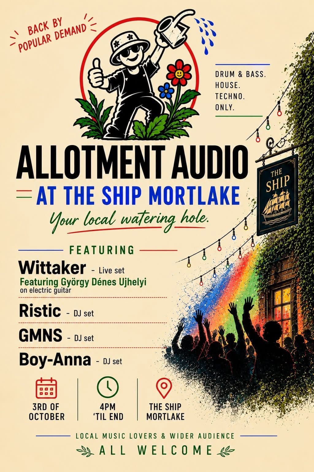 ALLOTMENT AUDIO AT THE SHIP MORTLAKE