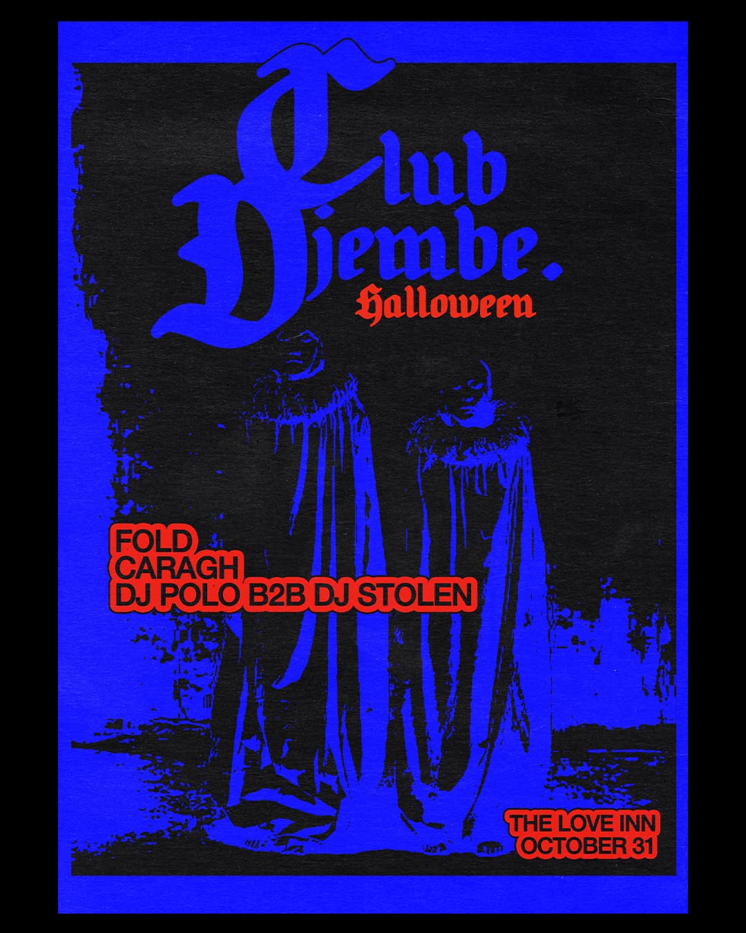Upcoming event poster at The Love Inn