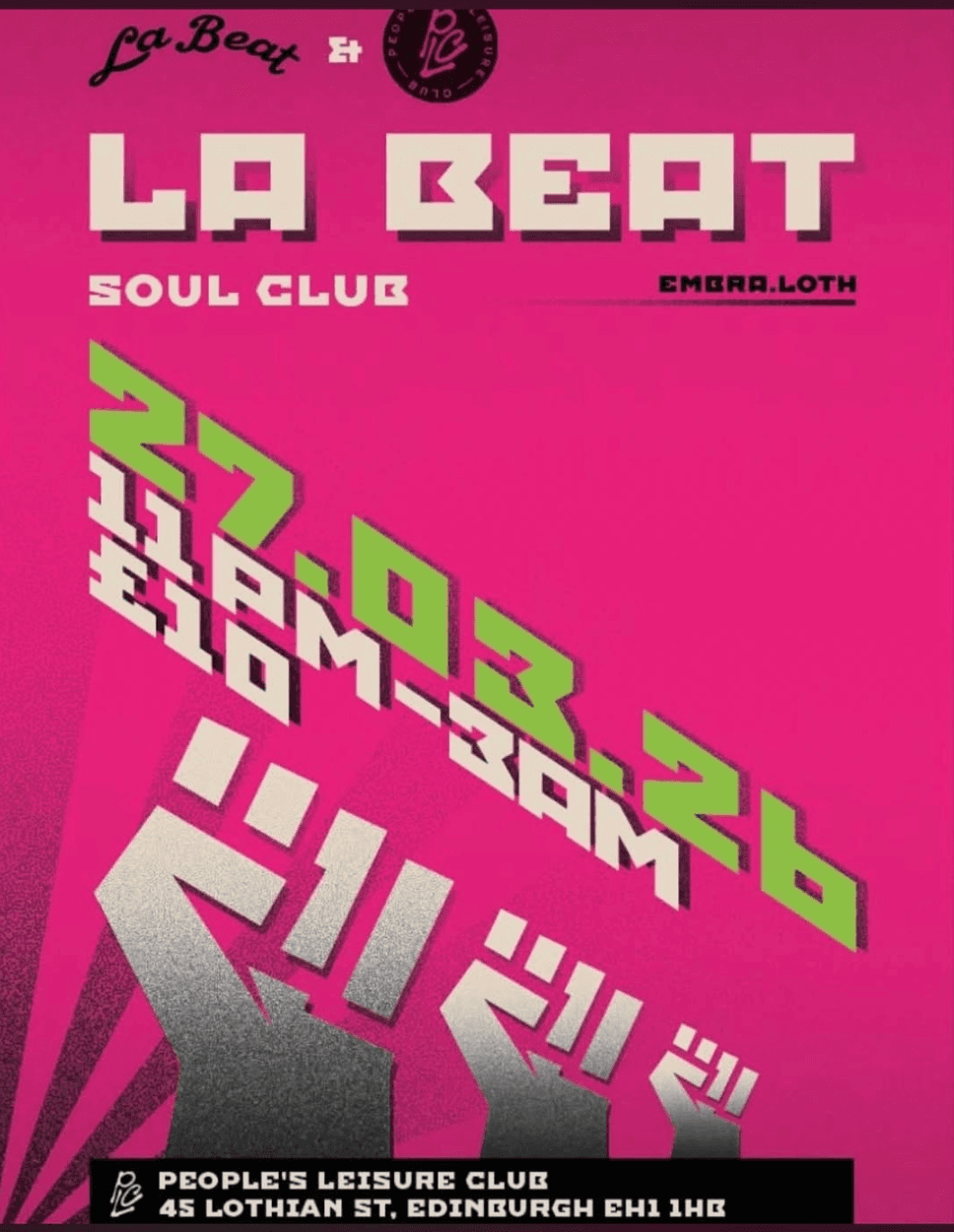 La Beat Soul Club at People Leisure Club