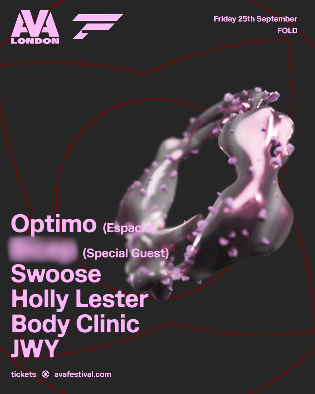 AVA London: Optimo, Special Guest, Swoose, Holly Lester, Body Clinic and JWY at FOLD