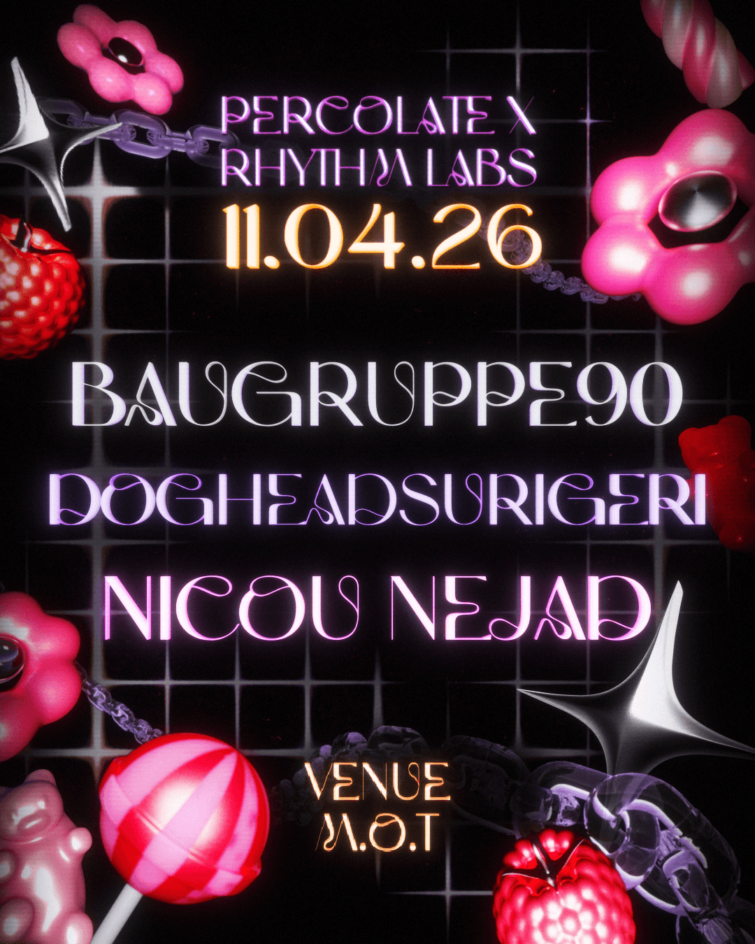 BAUGRUPPE90, dogheadsurigeri at Venue MOT