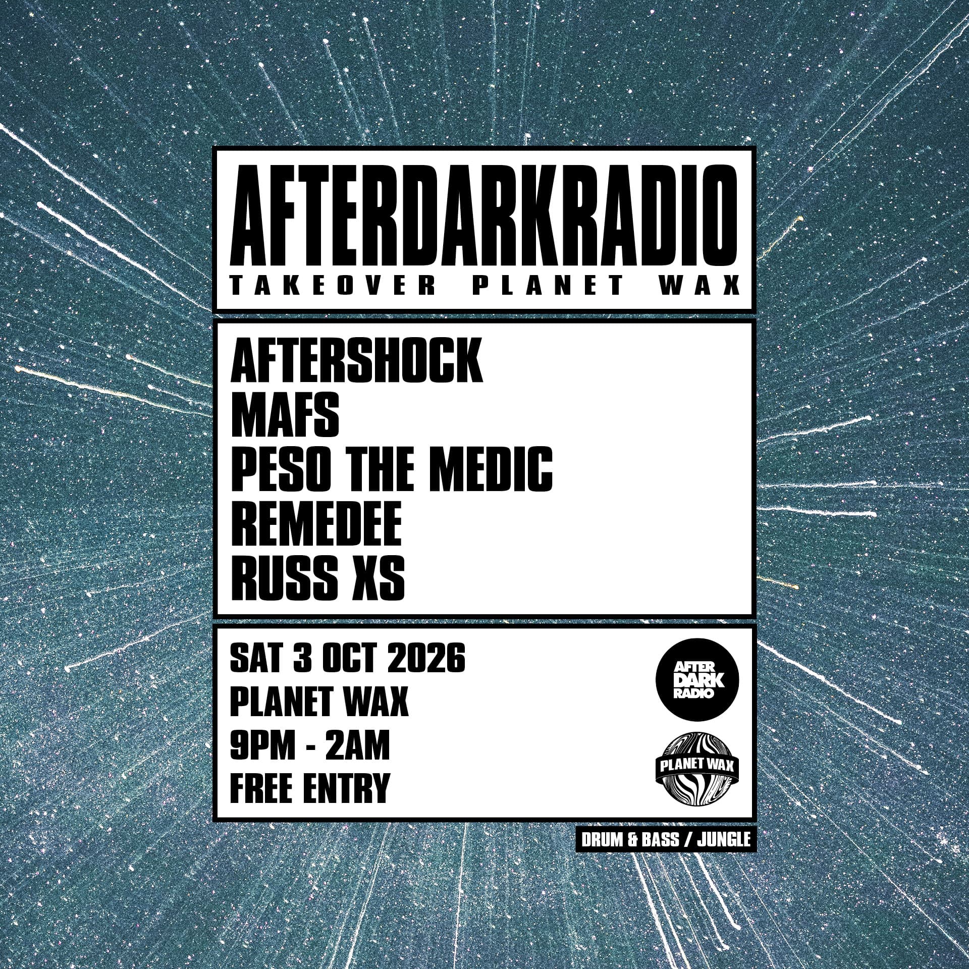 AFTERDARKRADIO: Takeover Planet Wax at Planet Wax
