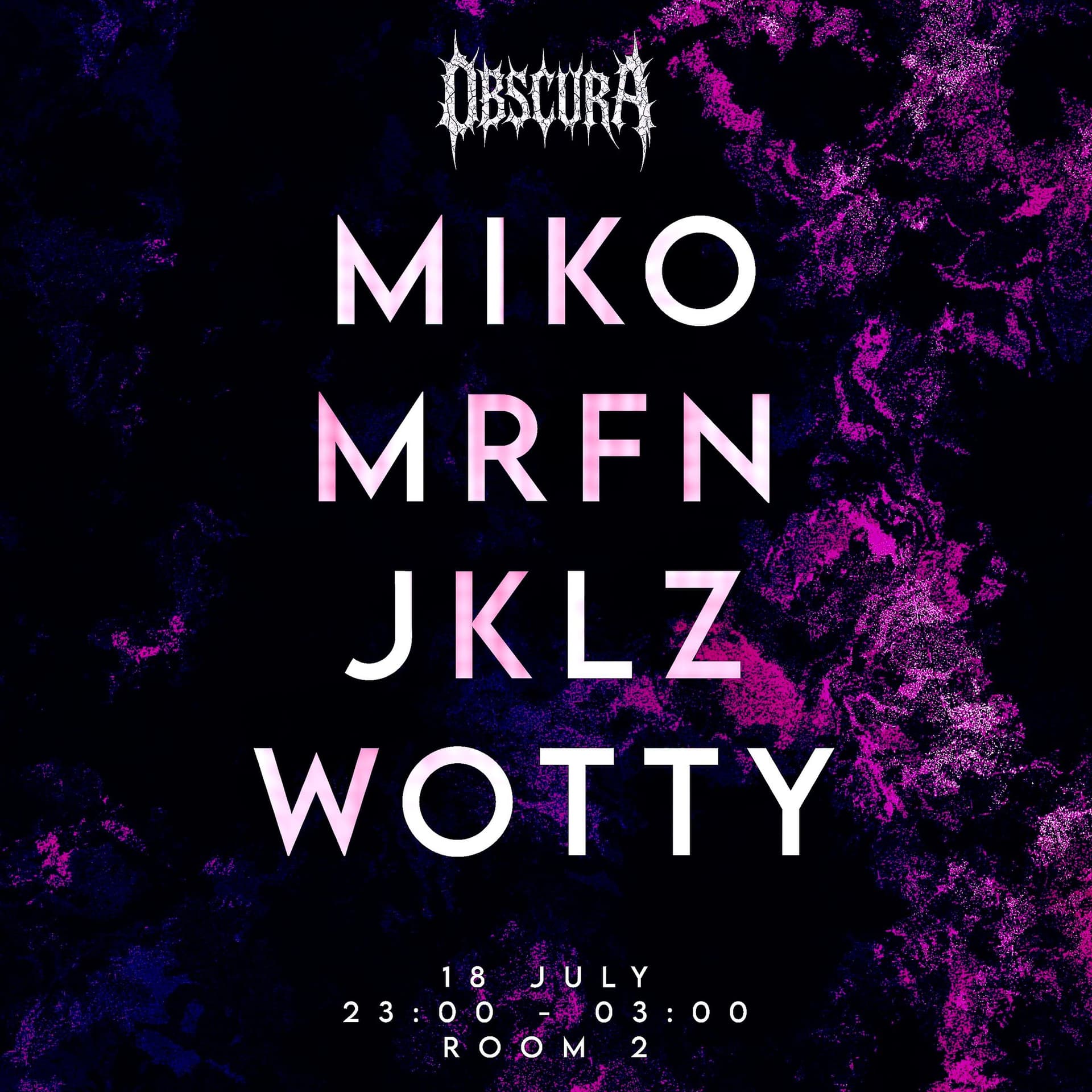 OBSCURA AGENCY NIGHT (free event)