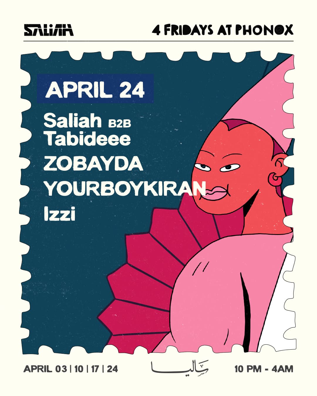 Saliah b2b Tabideee, Zobayda, yourboykiran, Izzi - 4 Fridays at Phonox (Closing Party) at Phonox