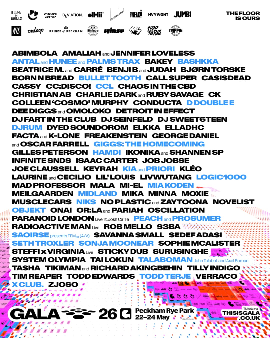 GALA'26 at Peckham Rye Park