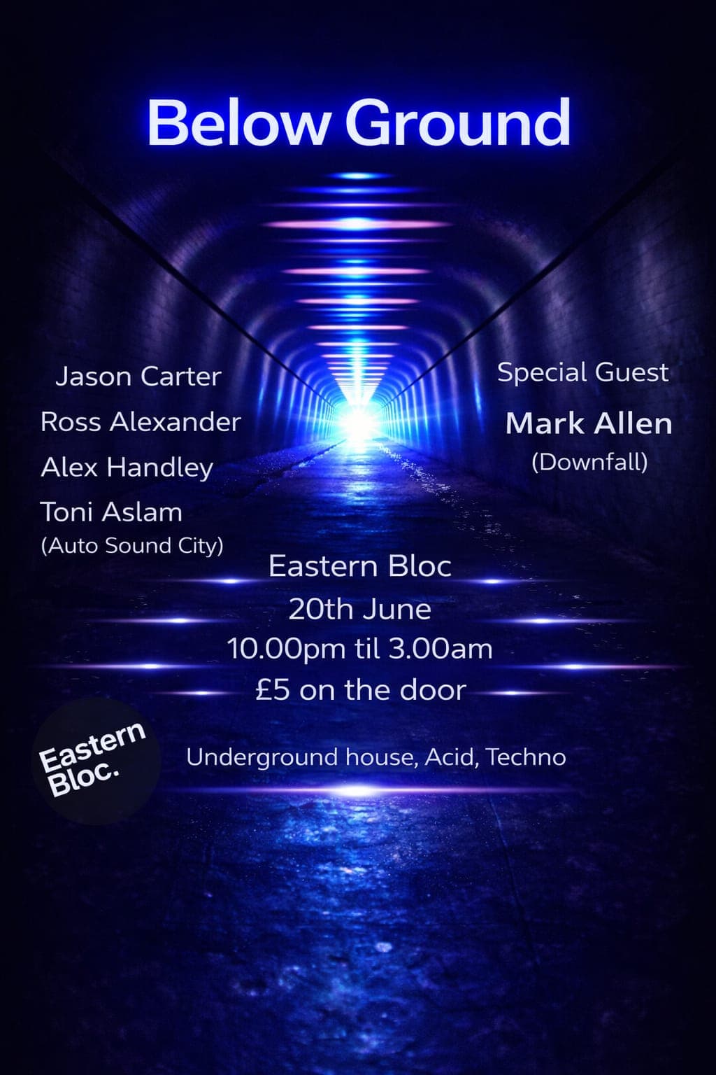 Below Ground at Eastern Bloc Records Manchester