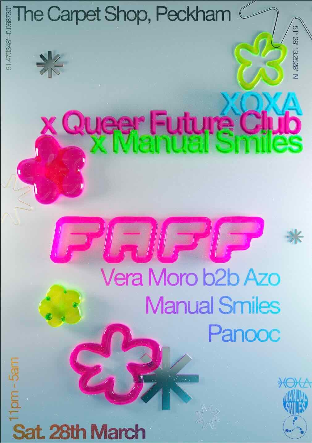 XOXA x QFC x Manual Smiles with FAFF at The Carpet Shop