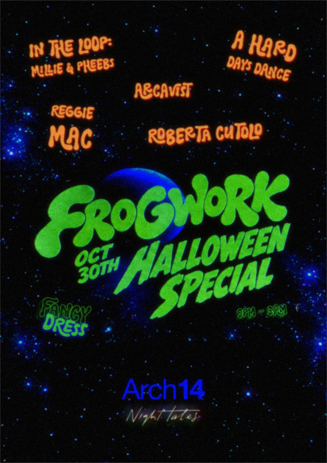 Upcoming event poster at Arch 14
