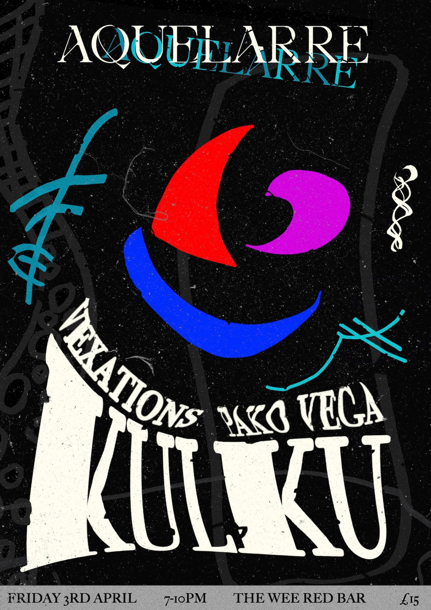 Aquelarre: Kulku + Vexations + Pako Vega at Wee Red Bar Edinburgh