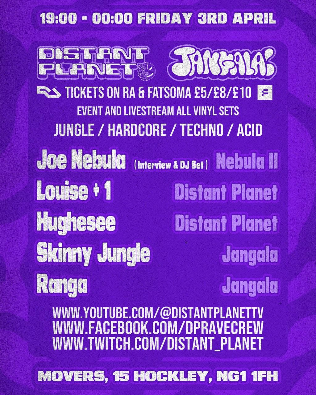 Distant Planet & Jangala at Movers  at Movers