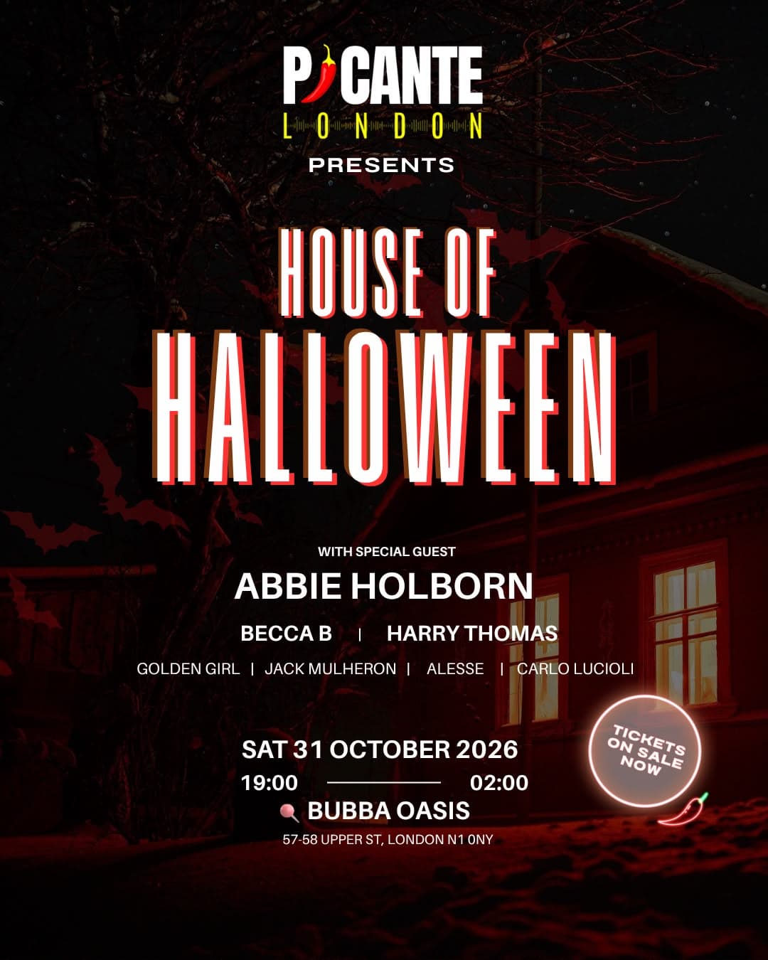Picante London - House of Halloween