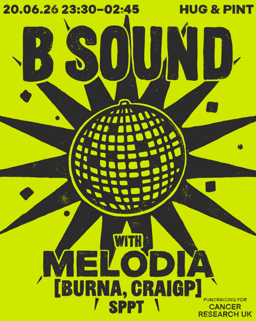 BSOUND with: Melodia - (Fundraising for Cancer Research UK) at Hug And Pint 