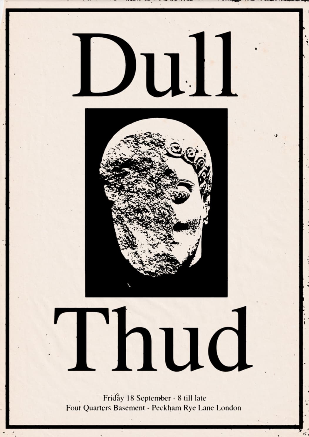 dull thud