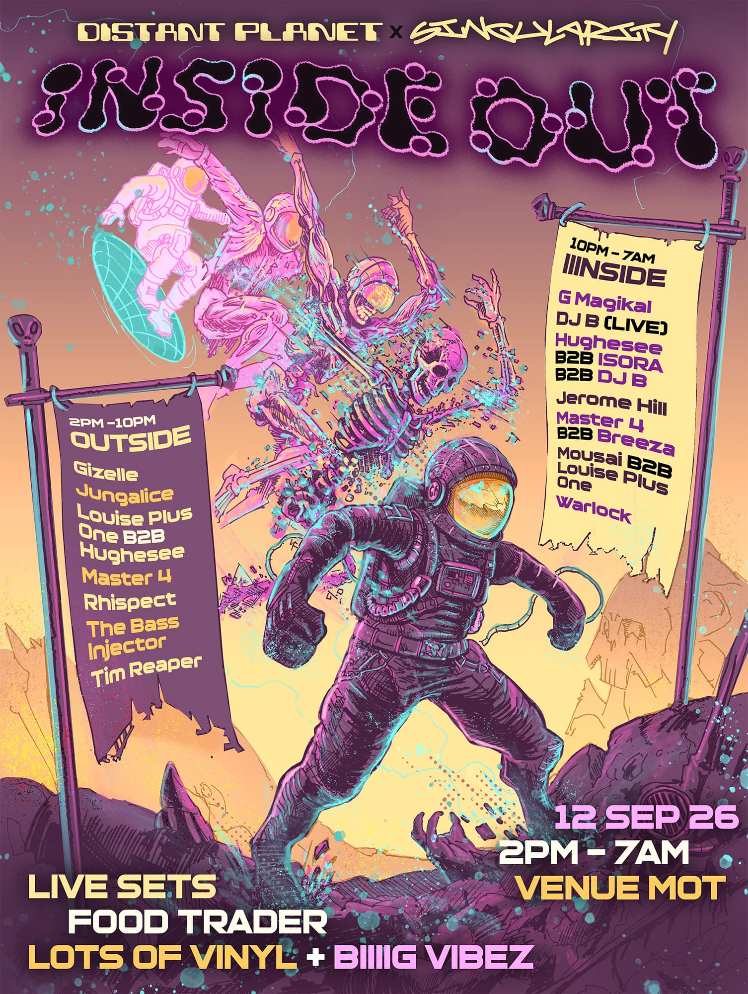 Distant Planet X Singularity UK: Inside Out at Venue MOT