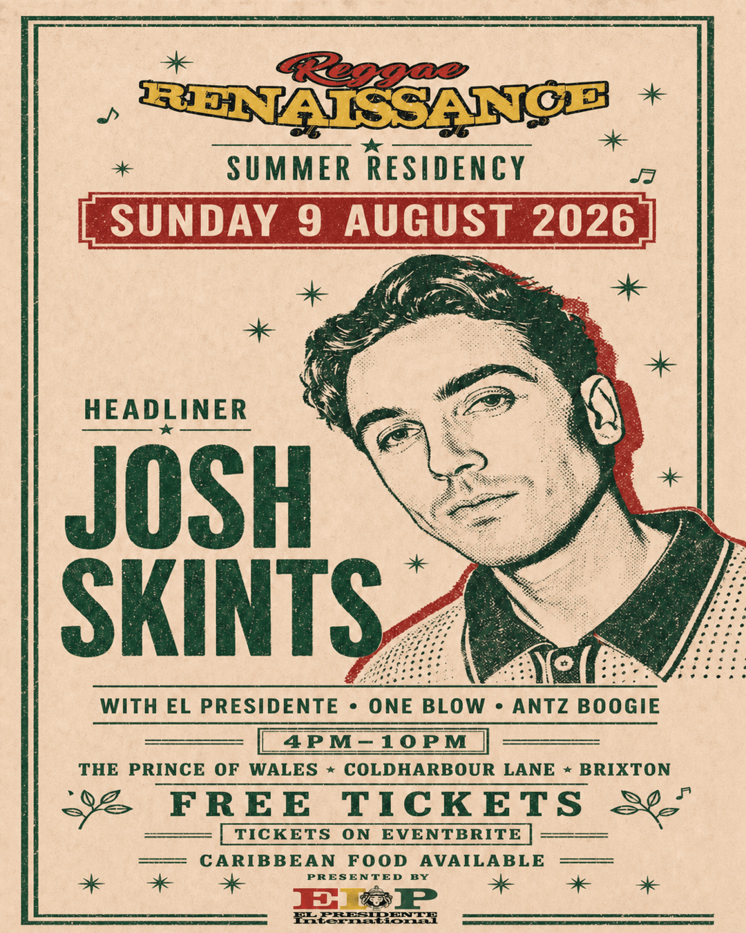 Reggae Renaissance with Josh Skints in Brixton