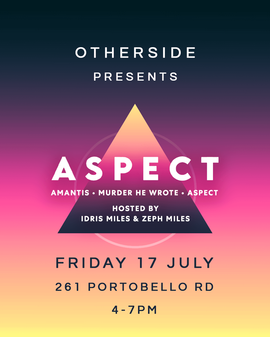 Aspect - Takeover at Otherside hosted by Idris Miles + Zeph Miles at Otherside London