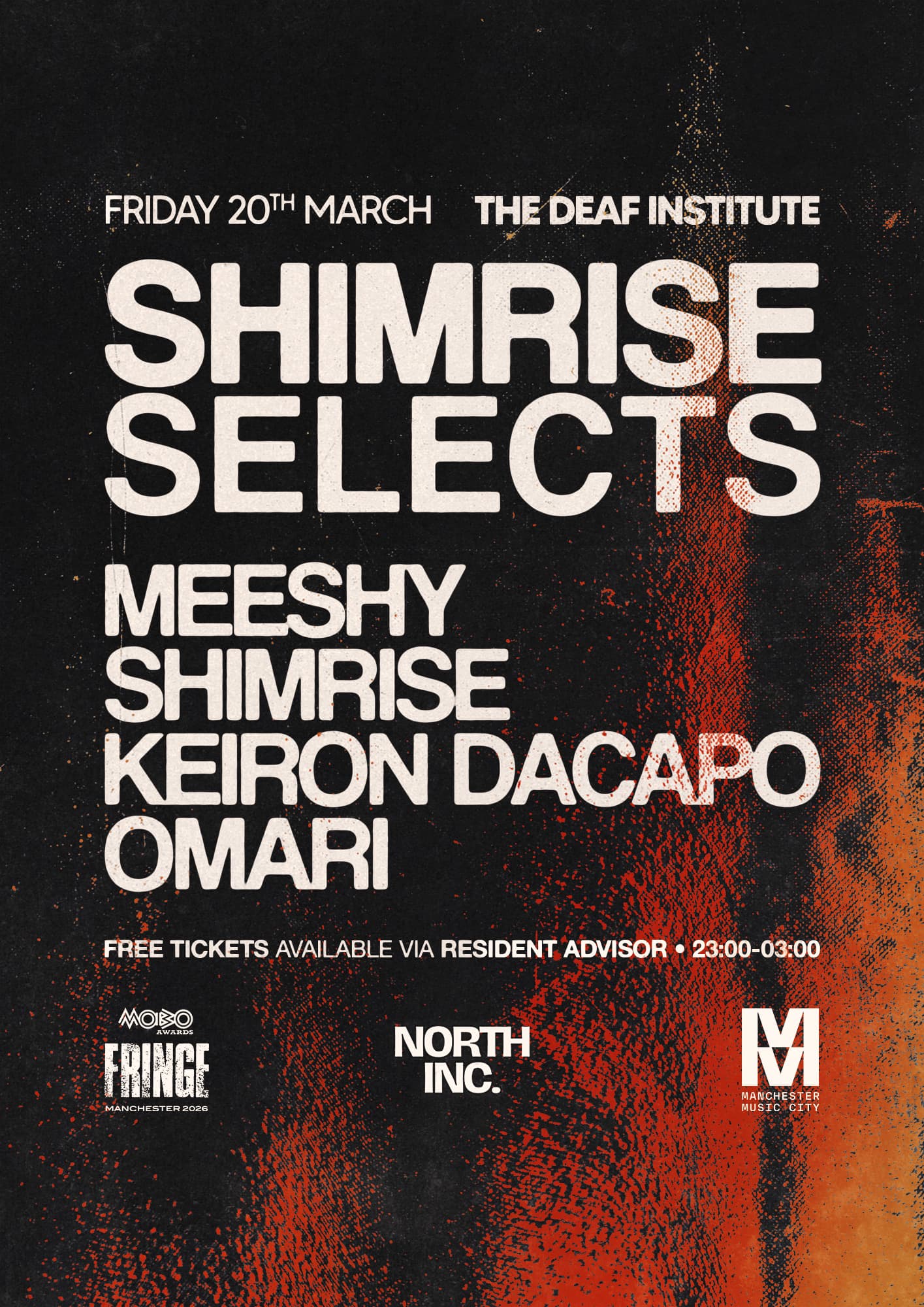 SHIMRISE SELECTS at The Deaf Institute
