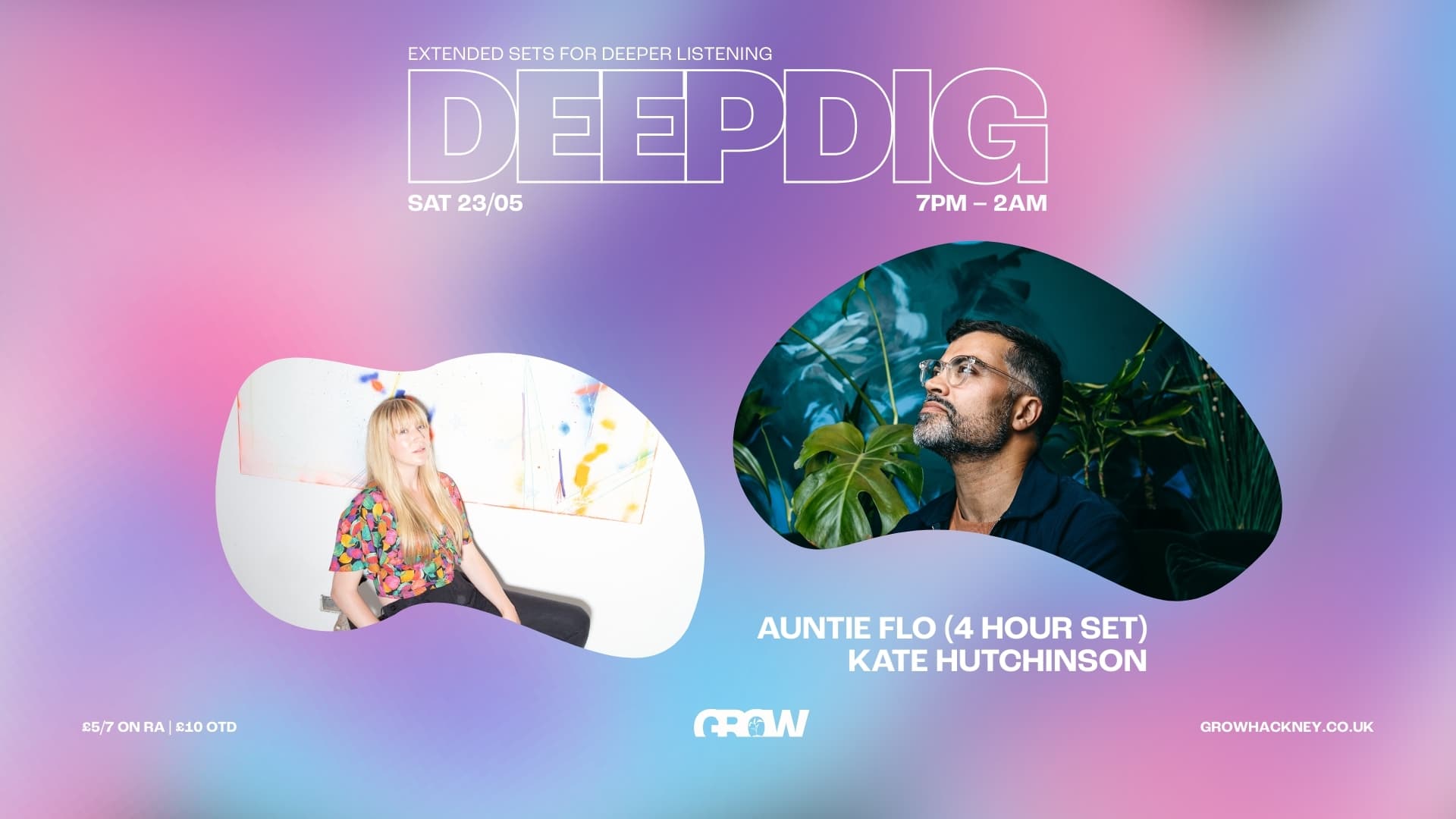DeepDig: Auntie Flo (Extended Set) // Kate Hutchinson at Grow