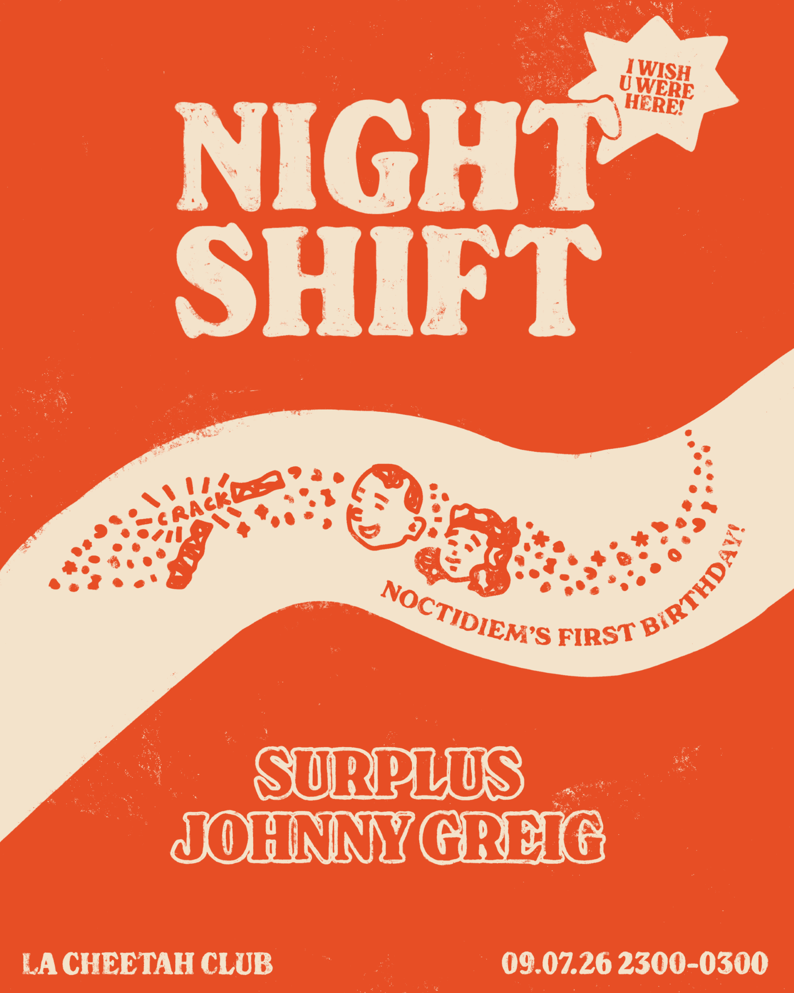 NIGHTSHIFT: Surplus + Johnny Greig at La Cheetah Club