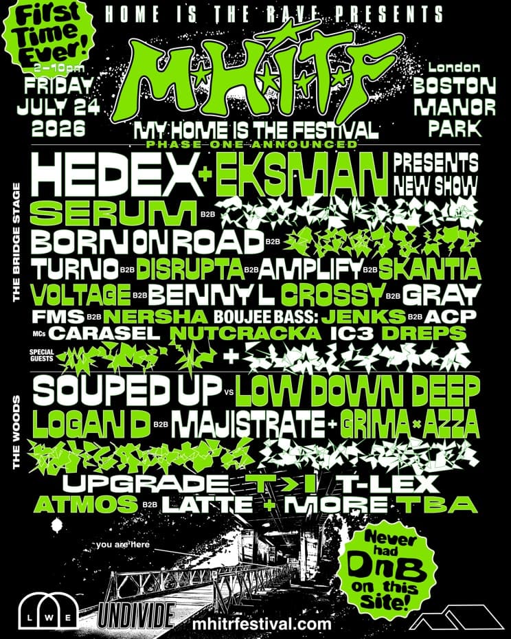 Hedex presents: My Home Is The Rave Festival at Boston Manor Park