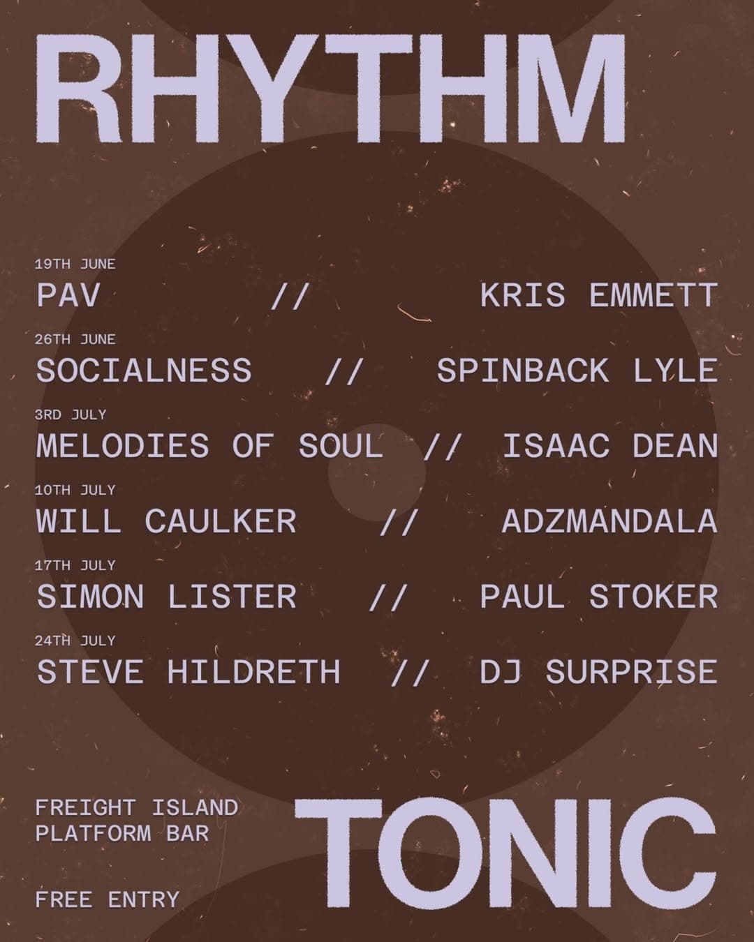 Simon Lister + Paul Stoker at Freight Island Newcastle