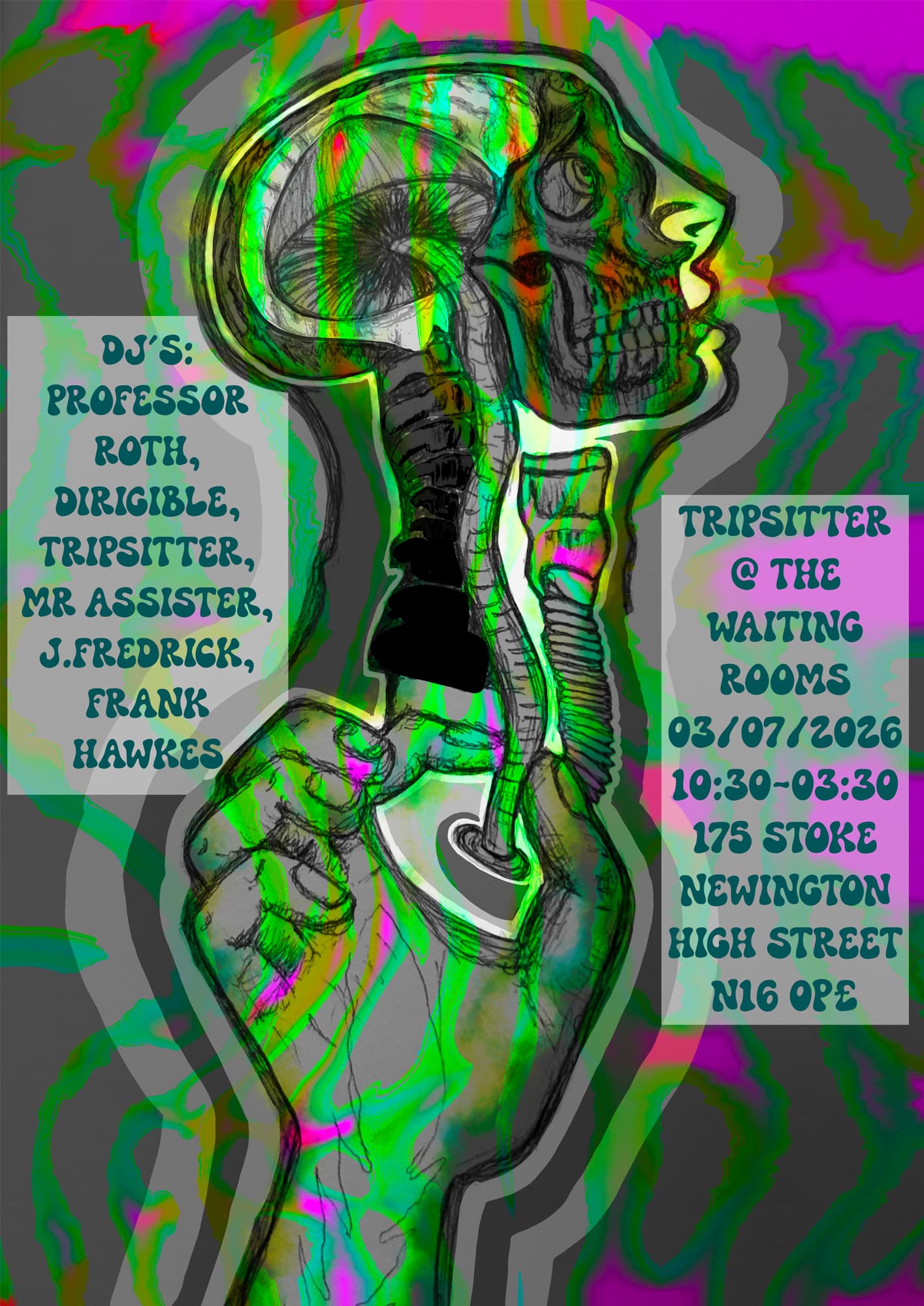Tripsitter Invites Mr Assister & Shimmy London at The Waiting Room