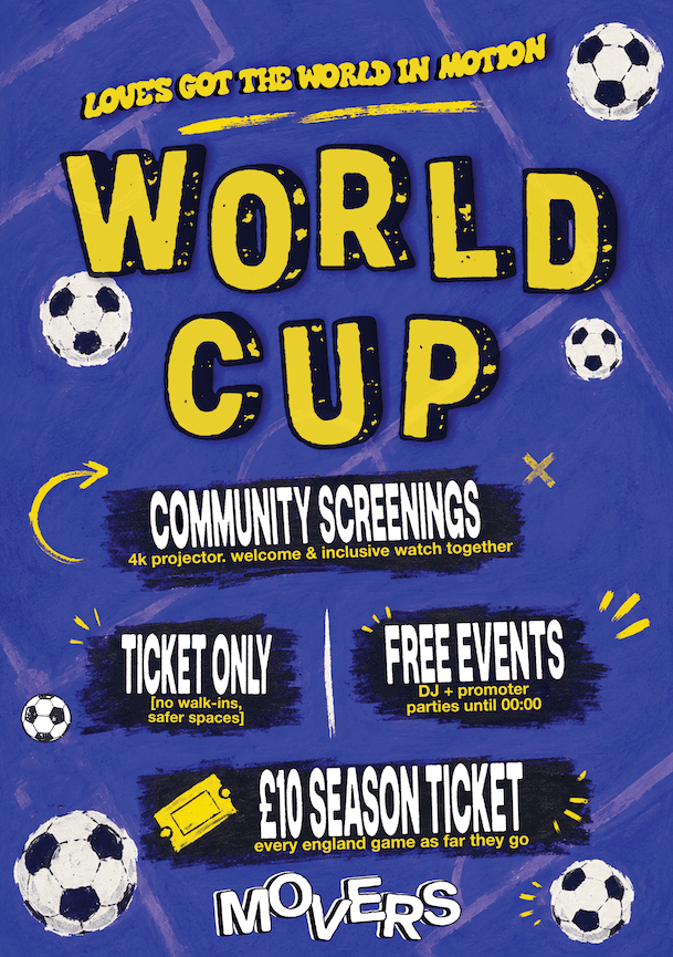 World Cup: England vs. Ghana with After Party [8PM Last Entry - 9PM Kick Off] at Movers