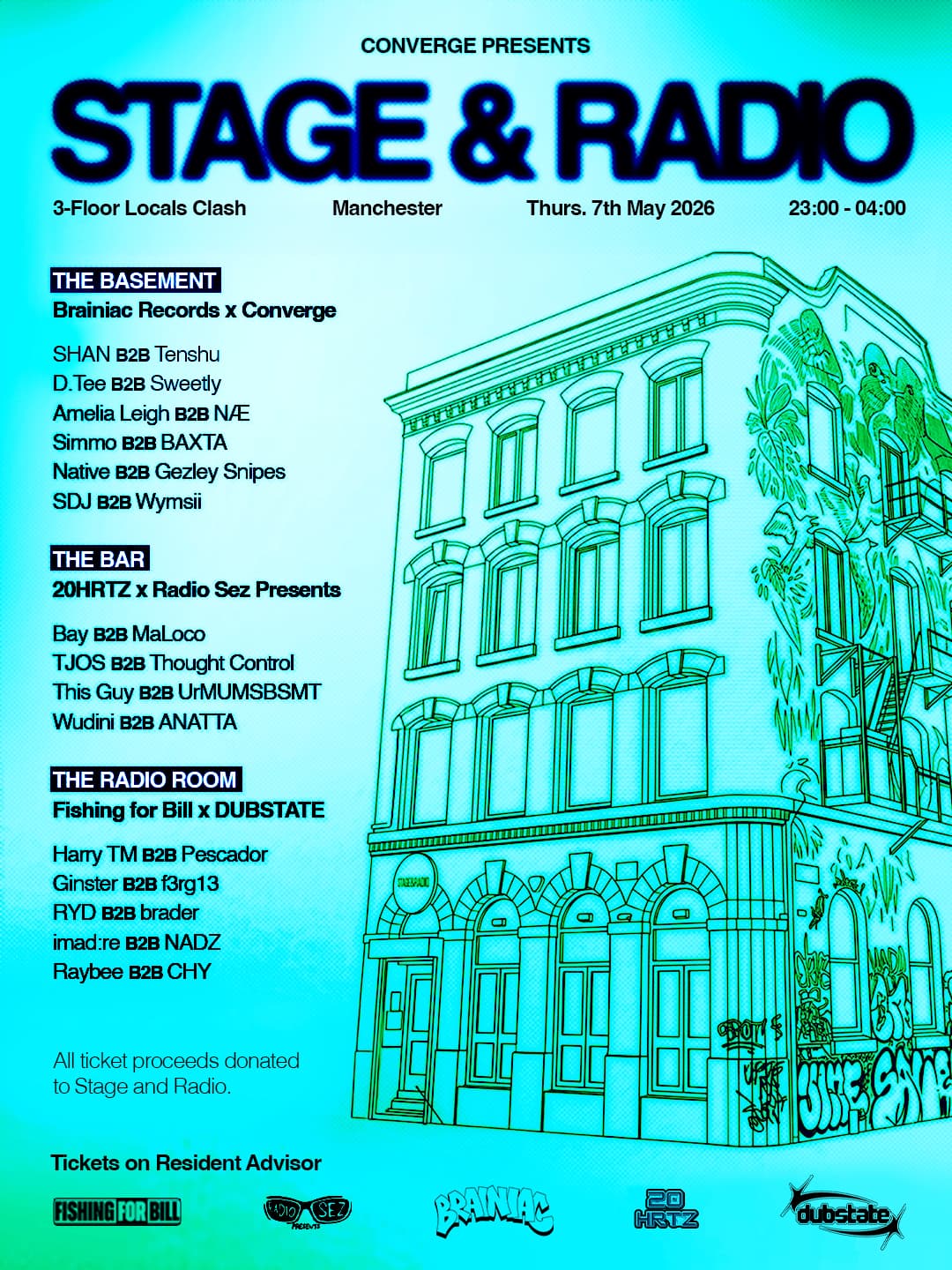 3-Floor Locals Clash - Fundraiser for Stage and Radio at Stage And Radio