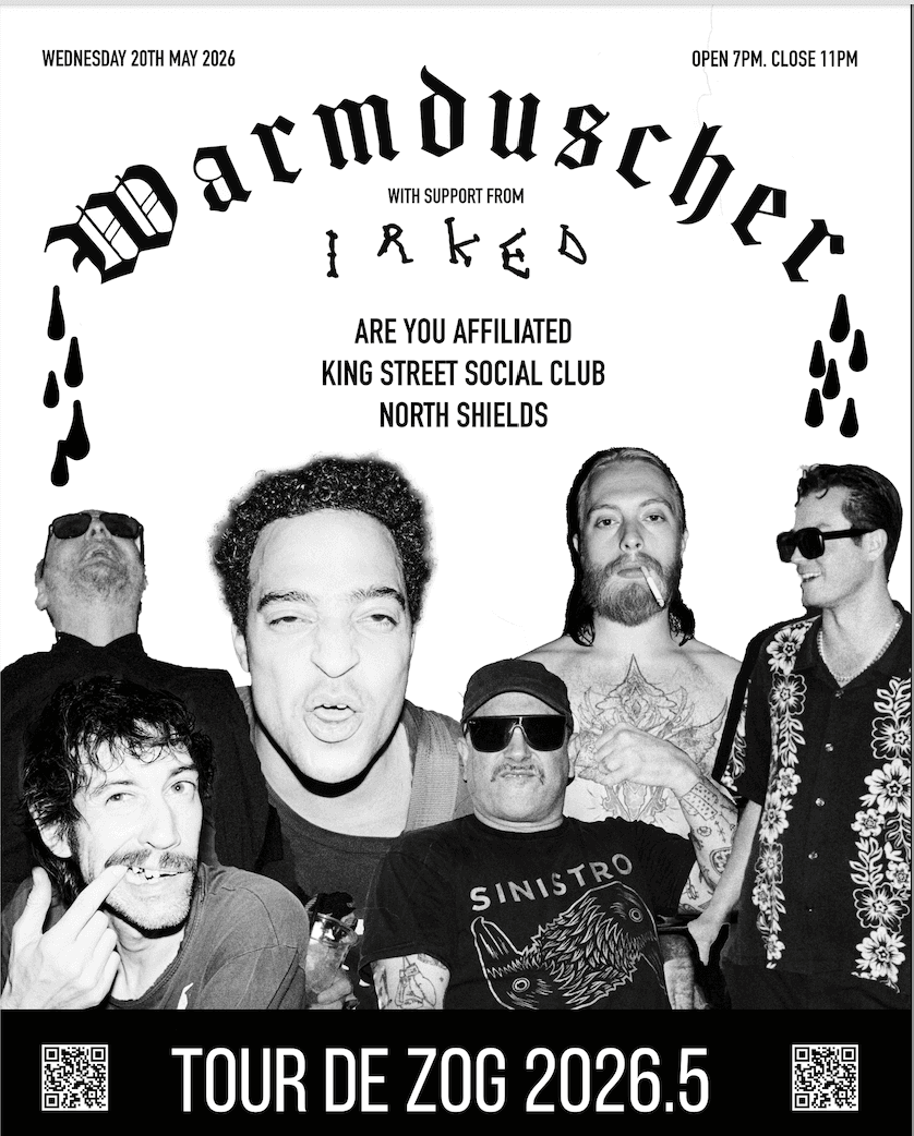 WARMDUSCHER + Support from Irked at Are You Affiliated