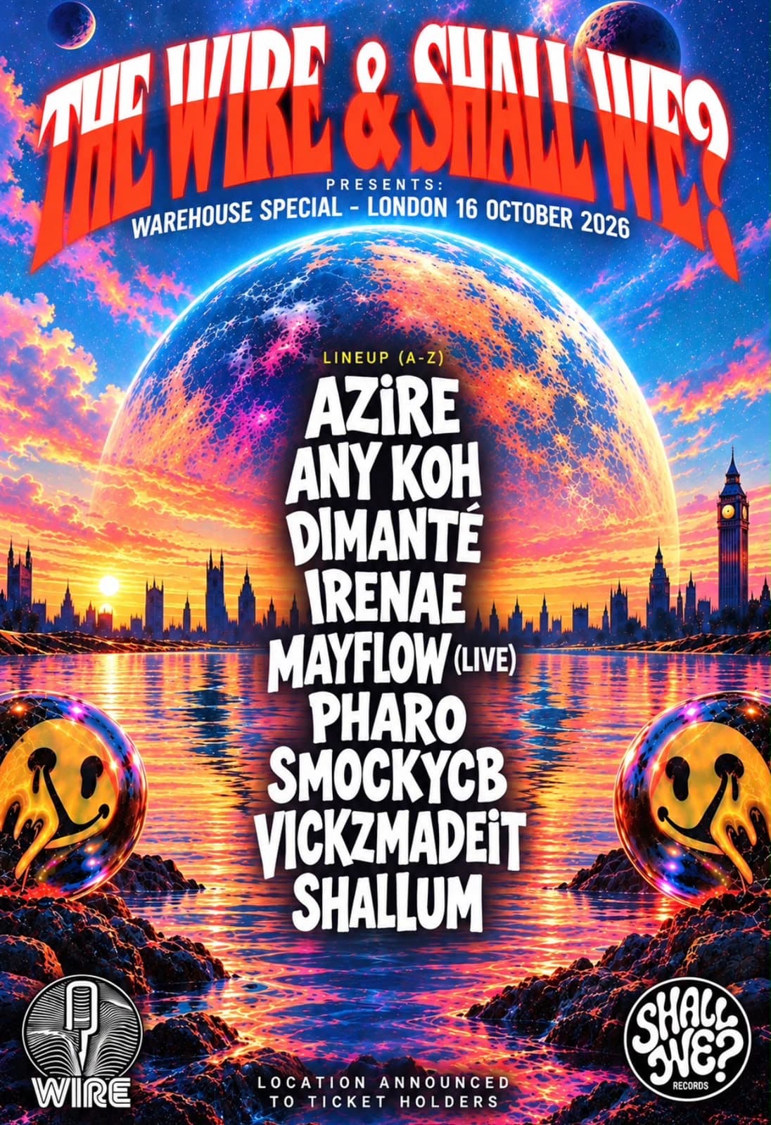 SHALL WE? x THE WIRE: SECRET LONDON AFTERHOURS - PRIVATE EVENT at TBC East London