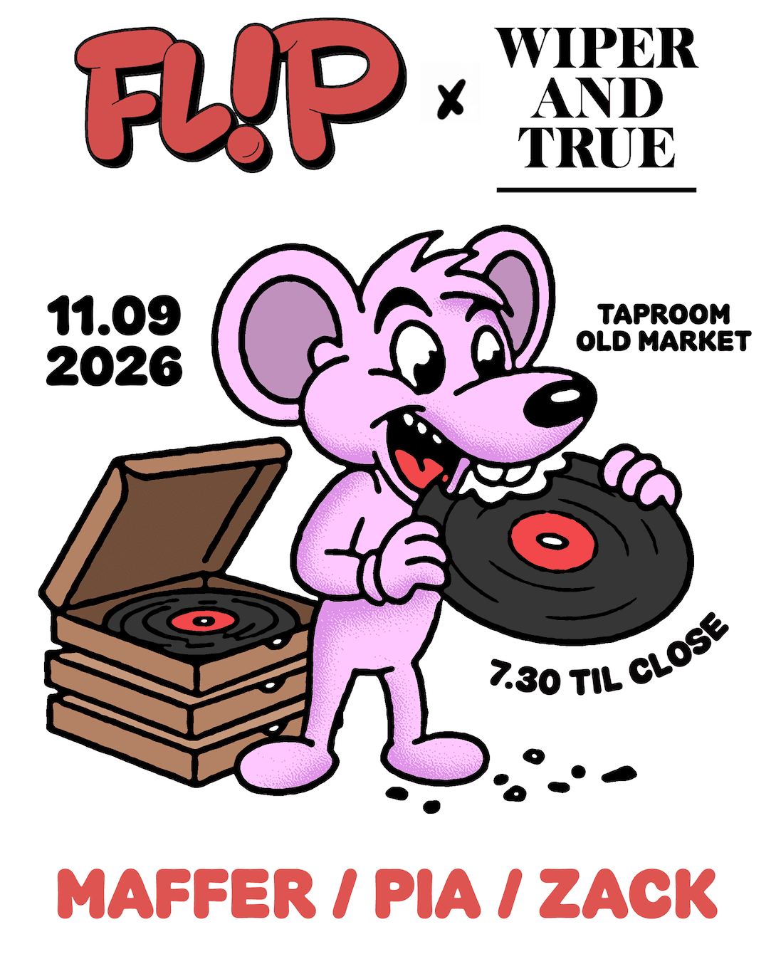 FLIP x wiper and true at Wiper and True, Old Market Taproom