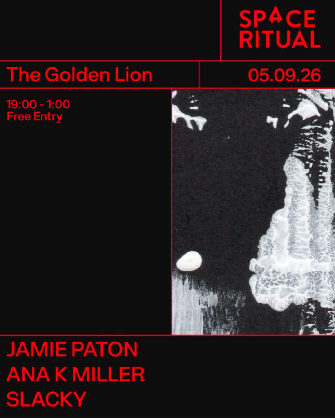 Space Ritual with Jamie Paton, Ana K Miller & Slacky