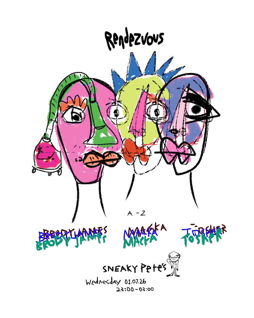 Rendezvous | Macka, Brody James & Tosher at Sneaky Pete's
