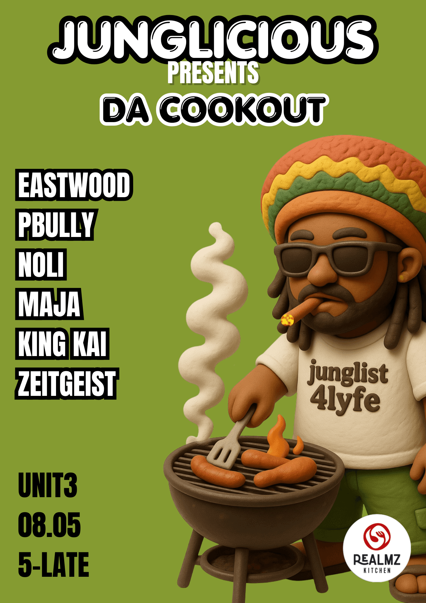 JUNGLICIOUS PRESENTS - 'DA COOKOUT' at Unit 3