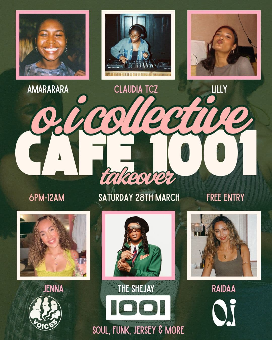 O.I. Collective x Voices x Cafe 1001 at Cafe 1001