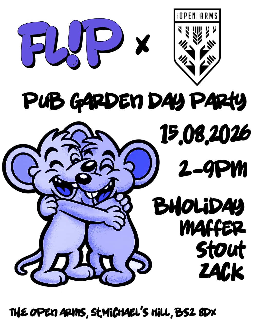 FLIP x The Open Arms - Pub Garden Day Party